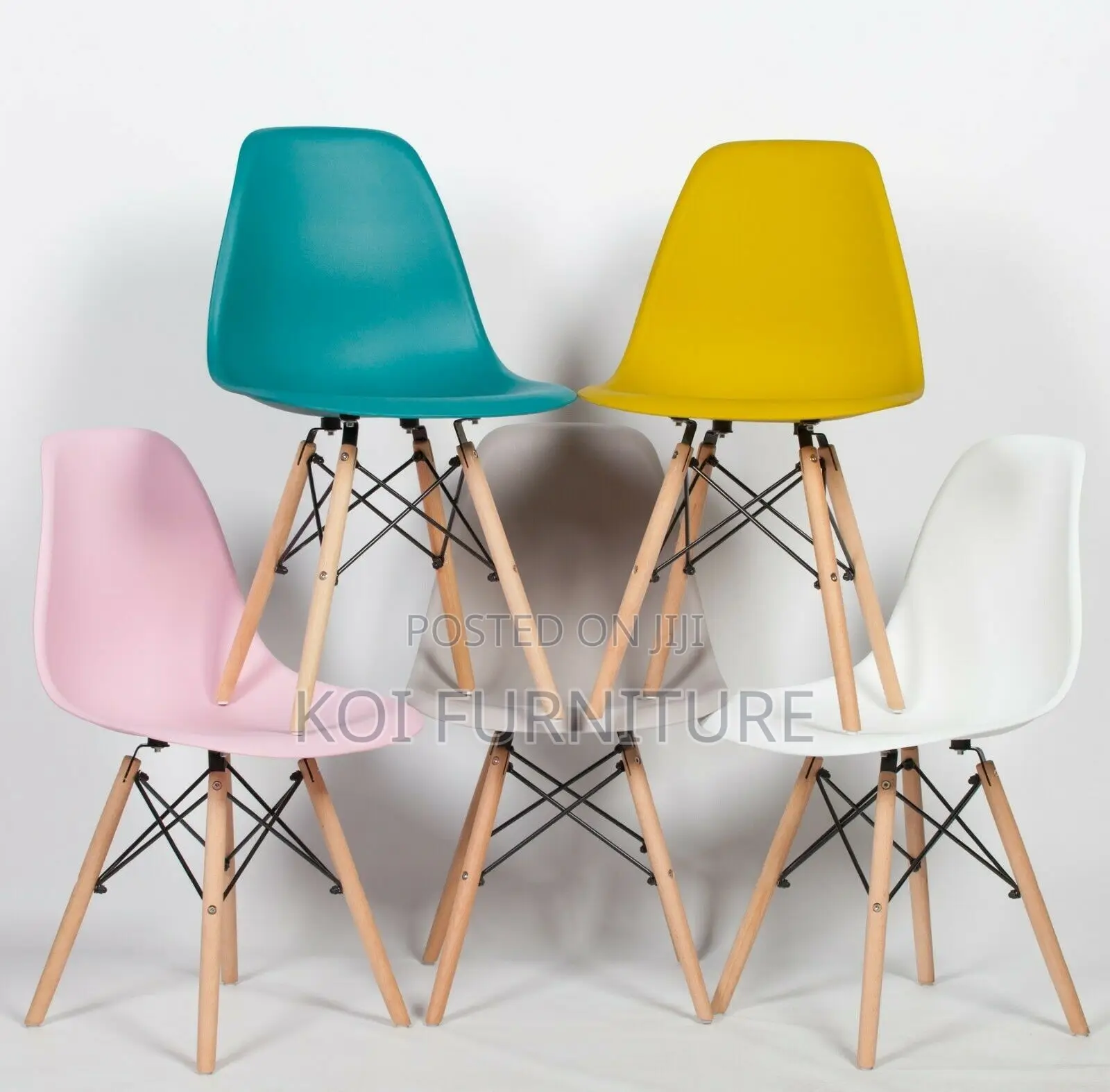 Dining Chair : Mid-Century Modern Eames Style Dining Chair