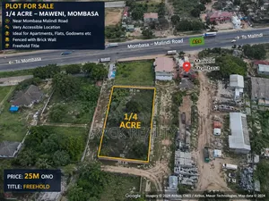 Prime 1/4 Acre Plot For Sale – Maweni, Mombasa