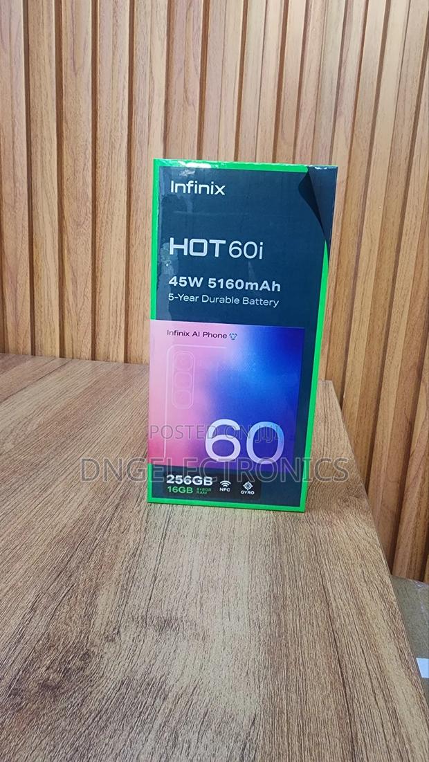 New Infinix Hot 60i 256 GB Black