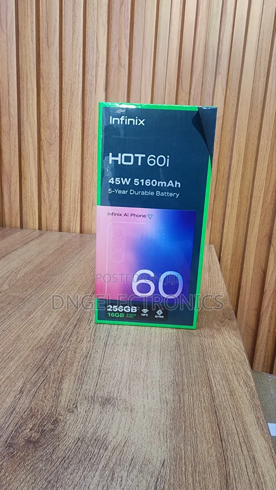 New Infinix Hot 60i 256 GB Black
