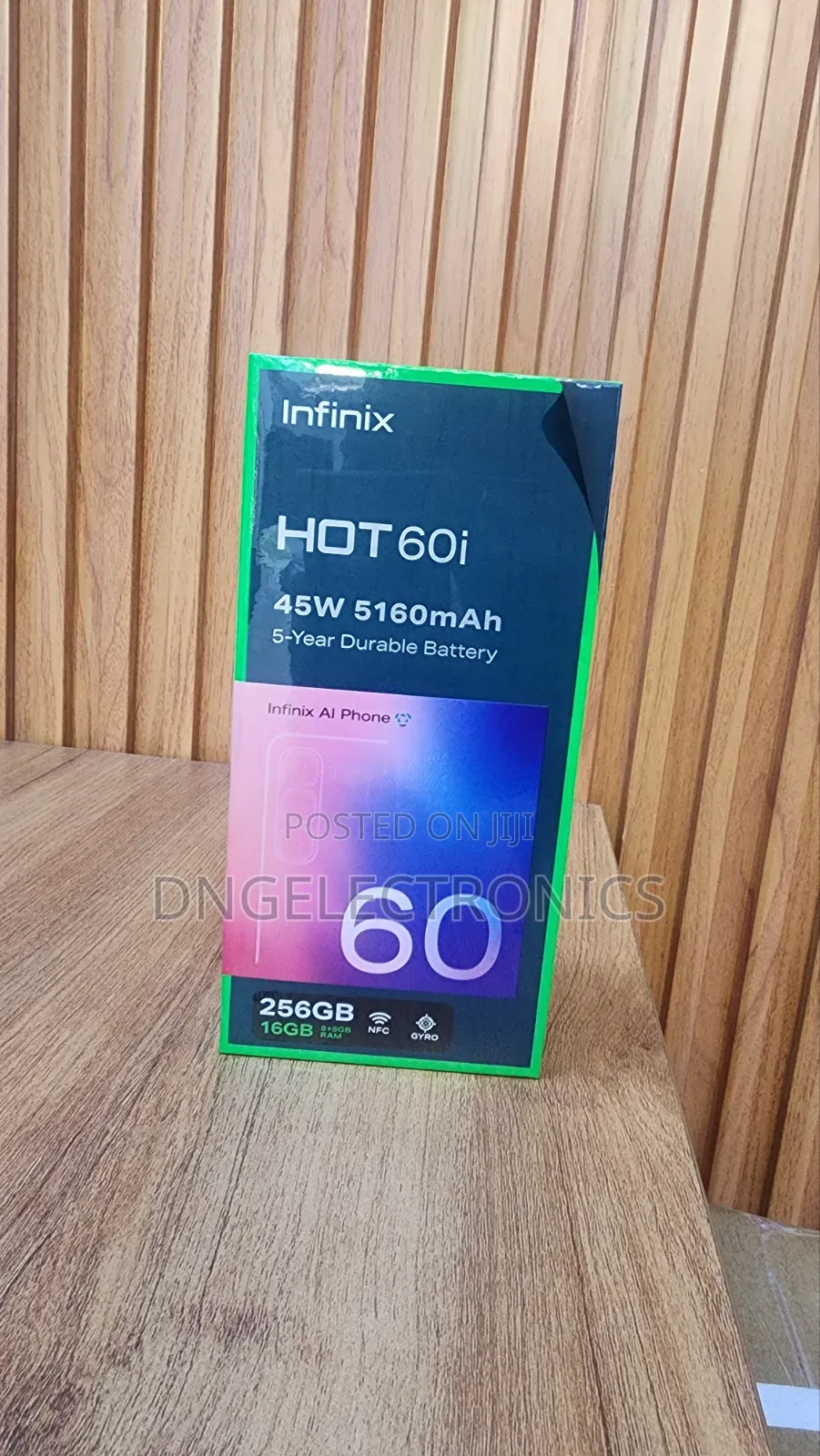 New Infinix Hot 60i 256 GB Black
