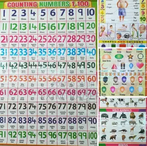 5pcs Kids Learning Charts