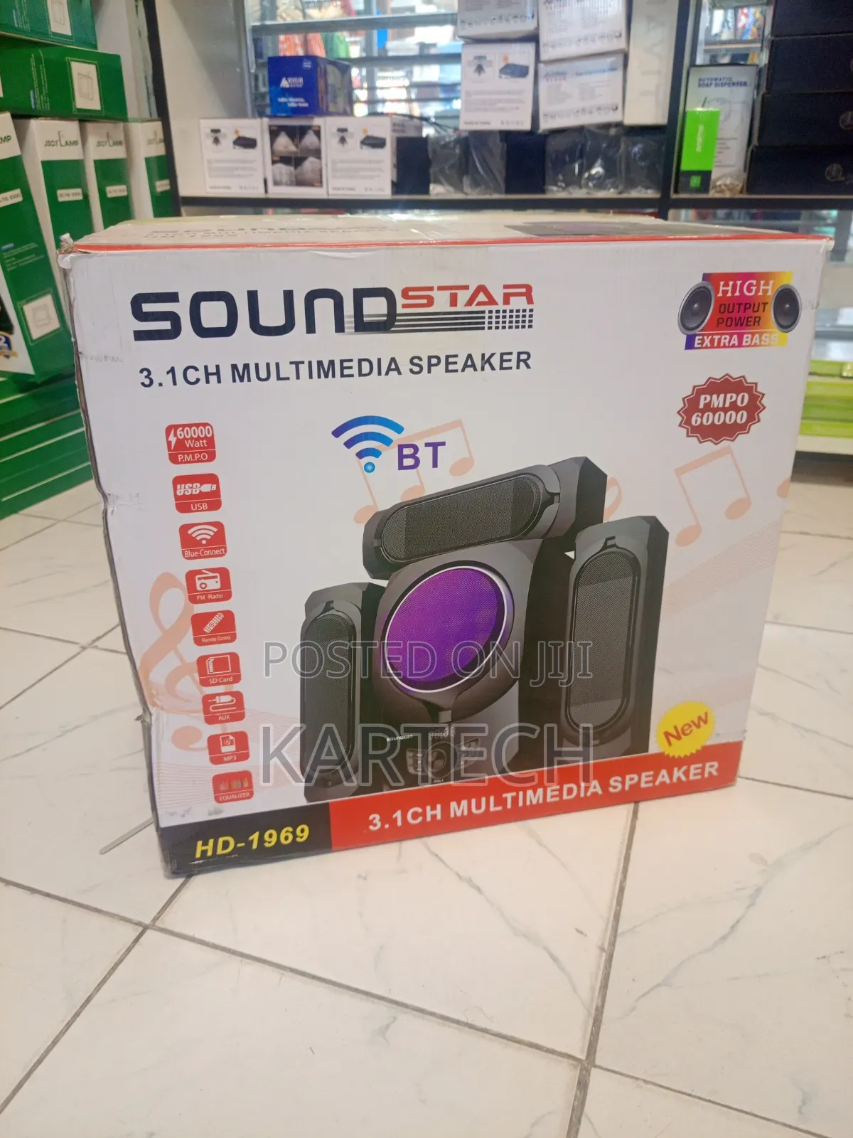 Soundstar Hd1969 60000w Powerful Bass Bluetooth Speaker System