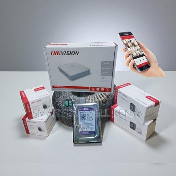 Continuous Recording 4 Hikvision 1080p Hd CCTV Cameras Full System Kit - main view