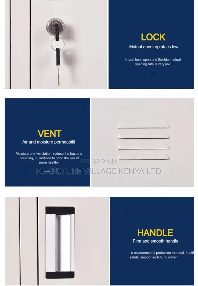 6-Door Fitness Storage Locker Storage Unit