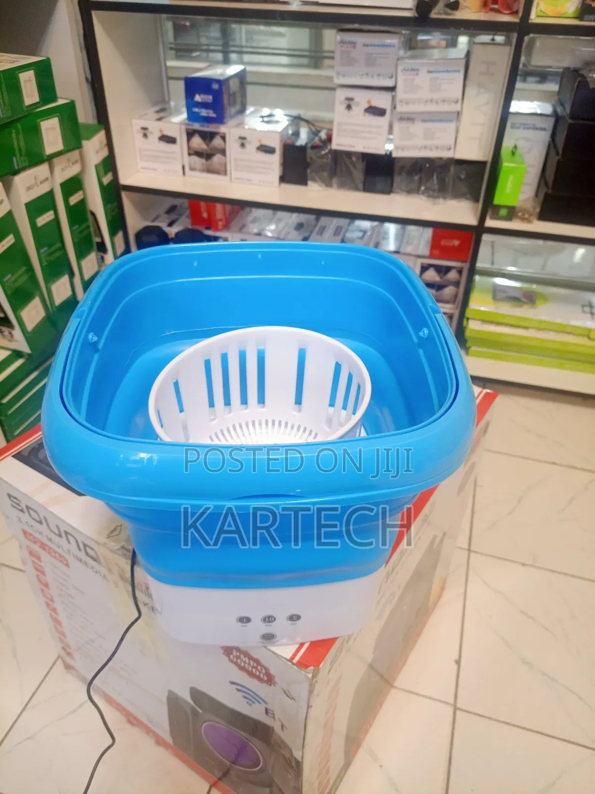Compact 6ltrs Foldable Mini Washing Machine With 1,5,10 Min Timer
