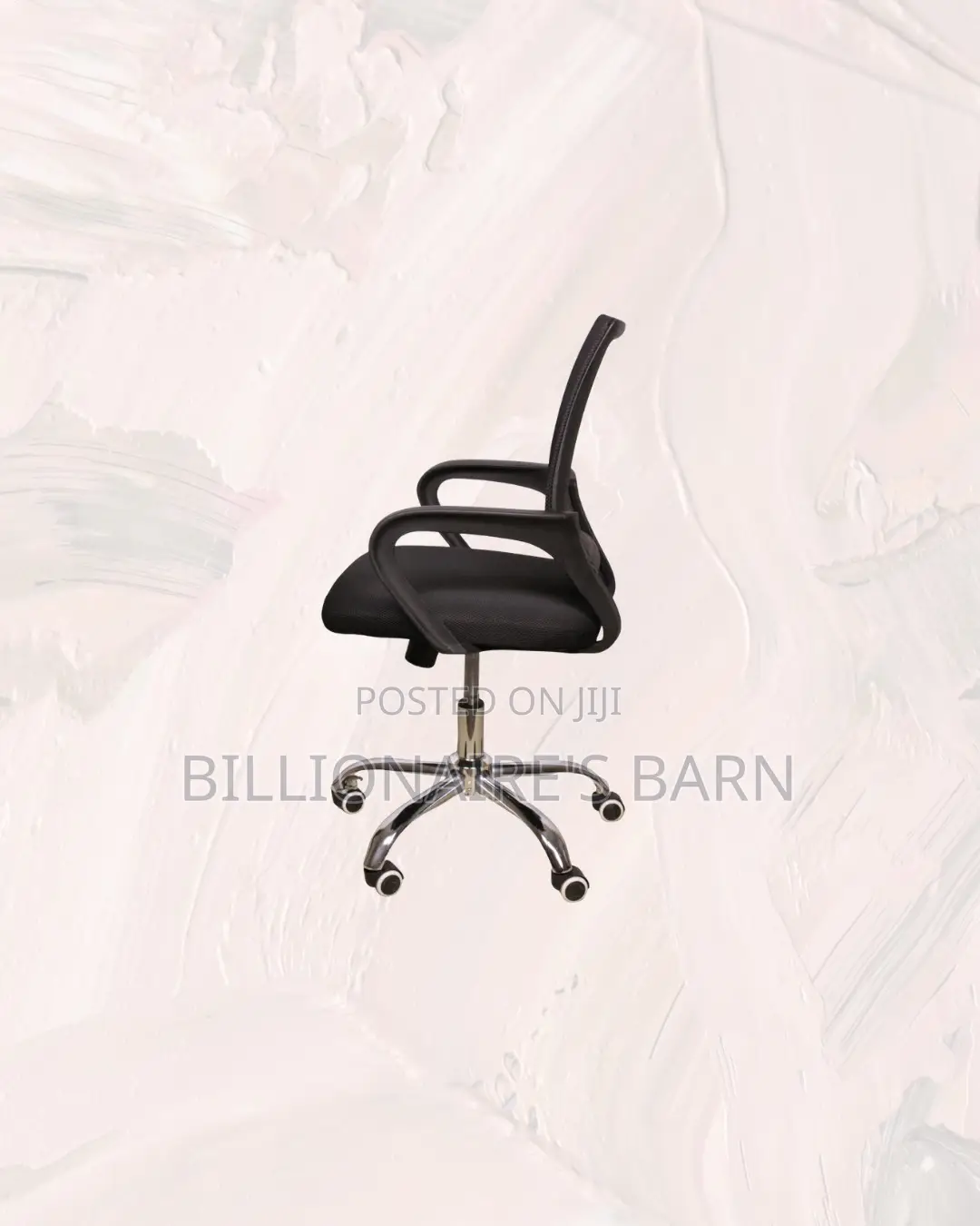 Mesh Office Chair Ergonomic Fabric Seat With Lumbar Support Ready