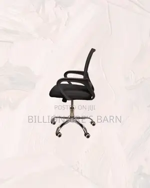 Mesh Office Chair Ergonomic Fabric Seat With Lumbar Support Ready