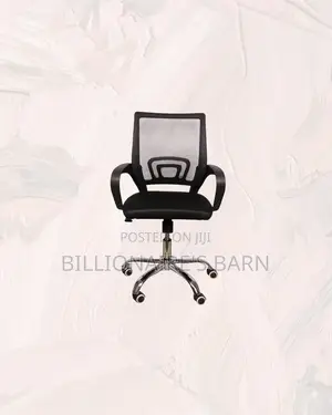 Mesh Office Chair Ergonomic Fabric Seat With Lumbar Support Ready
