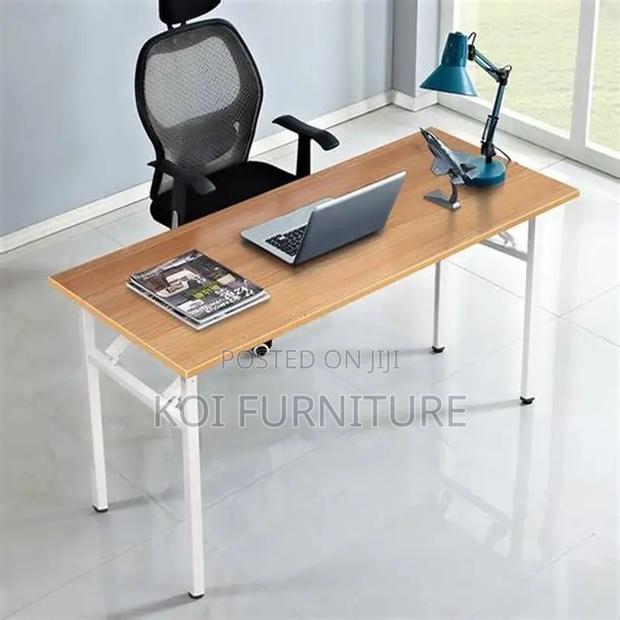 Office Table; Qyt5 Foldable Home Office Writing Desk - thumbnail 2