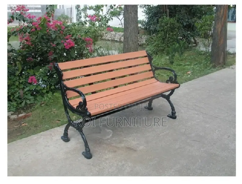 Custom Outdoor Garden Wooden Metal Benches