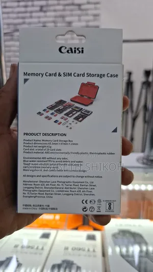 Caisi 24 Slots Memory Card Storage Box Sd SDHC SDXC/ Cf/ MSD/ Tf