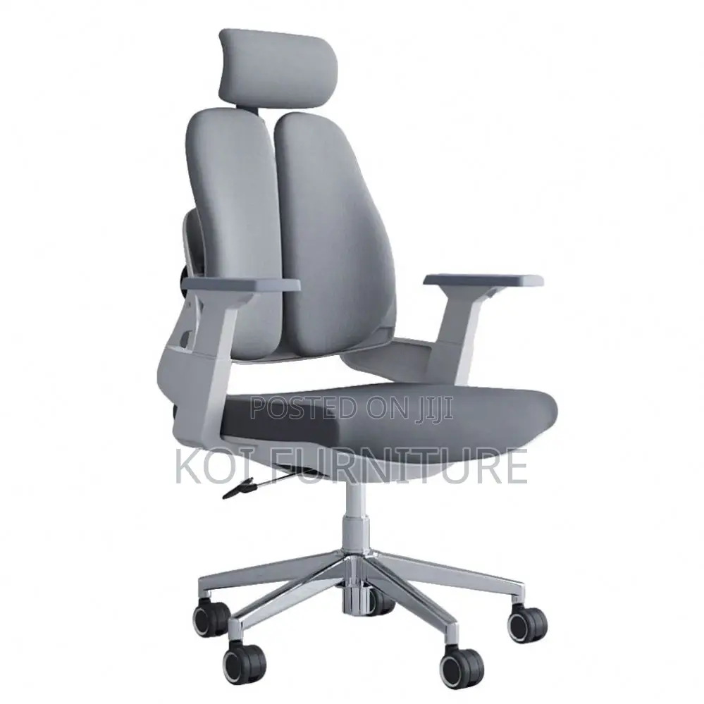 Office Chair : Black High-Back Dual Orthopedic Office Chair