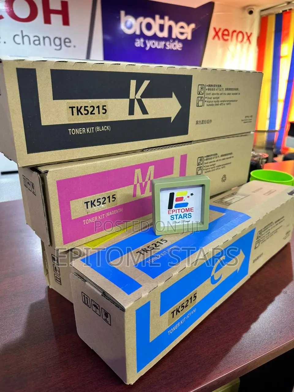Genuine Kyocera Tk-5215 Toner Set (Cmyk)