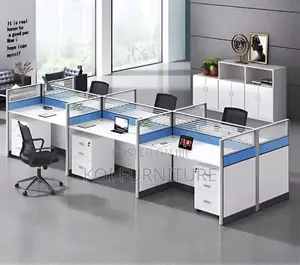 Office Worrkstation; MDF 6 Users Patitioned Office Workstation