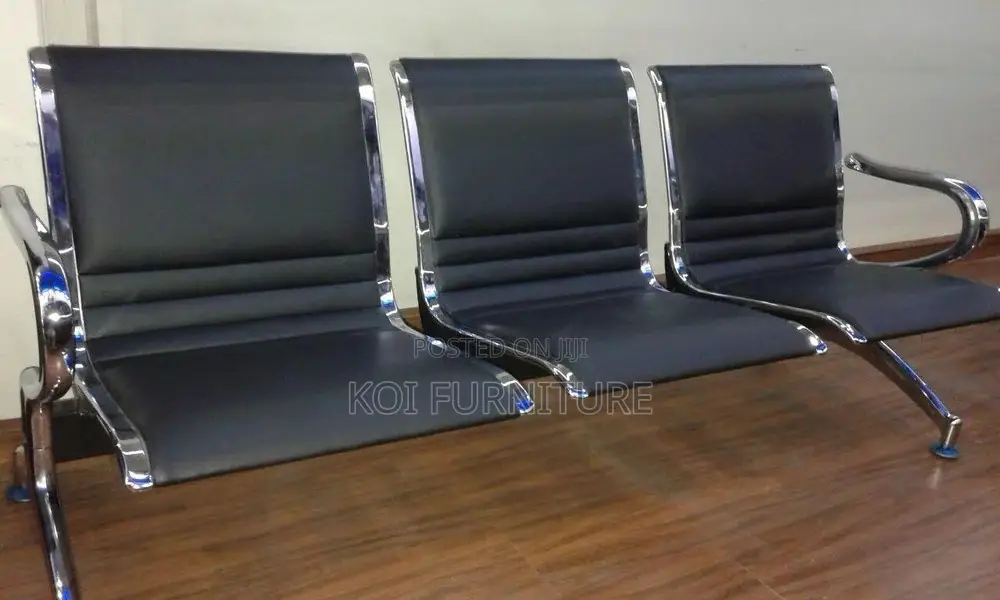 Office Benches; Qtyu Three Link Office Reception Bench