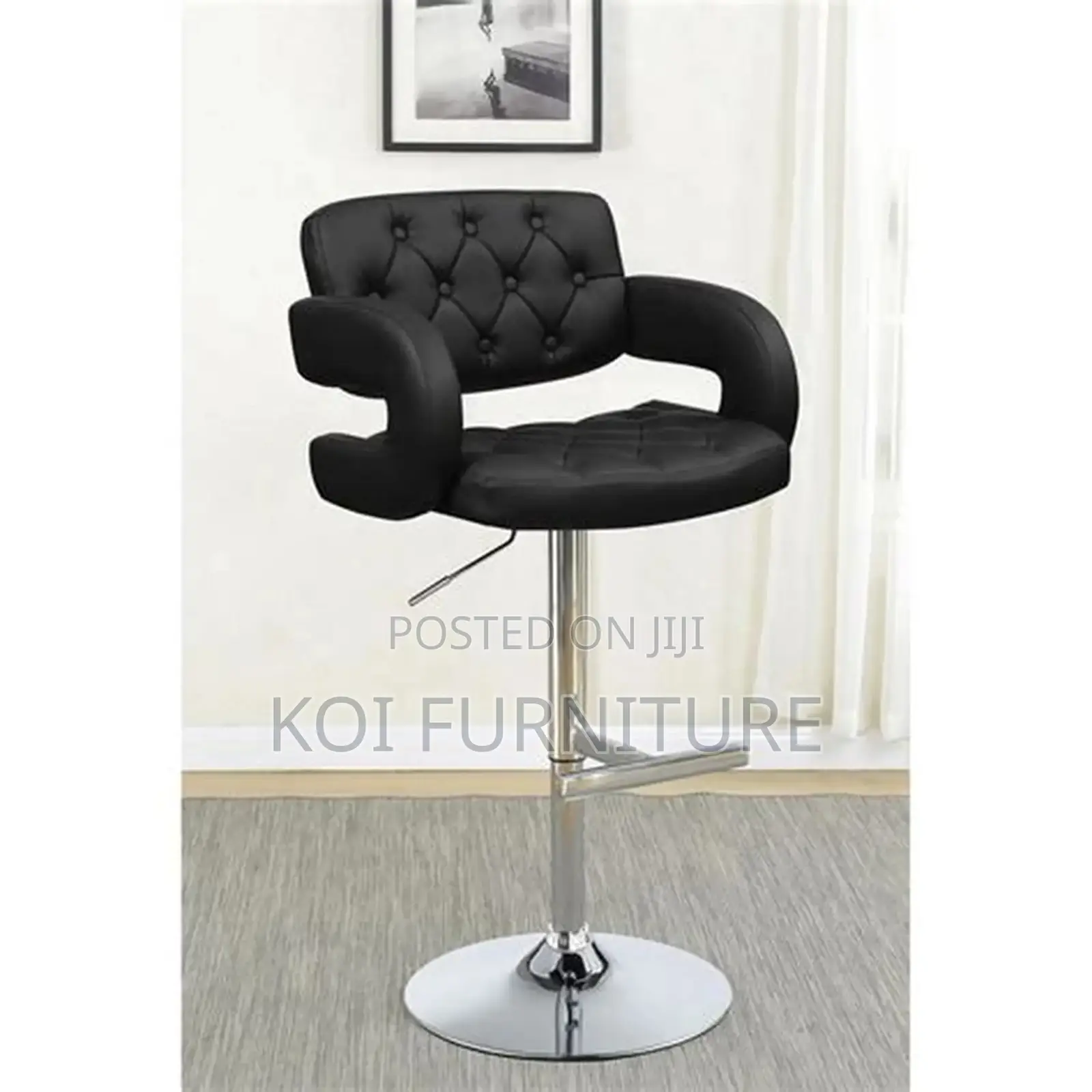Barstools; PTTQ Adjustble Barstool With Footrest