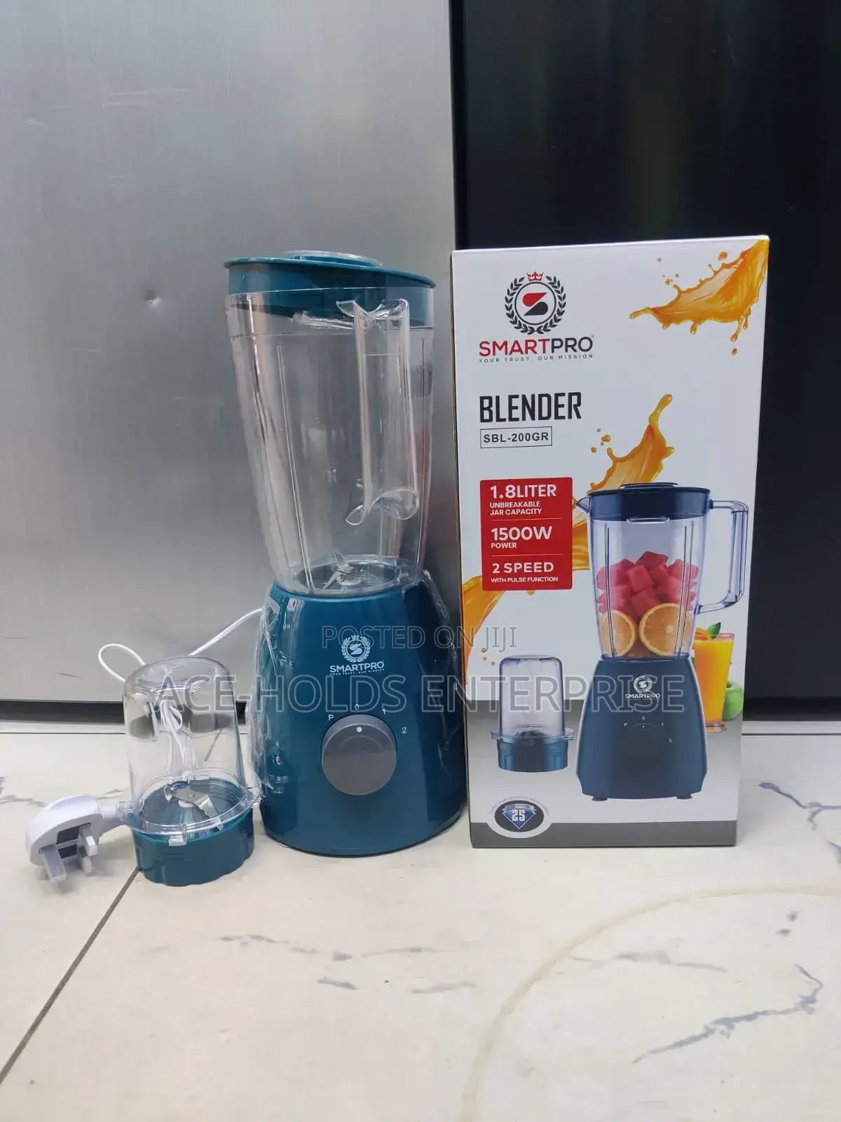 Smartpro Blender 1.8l - 2 in 1 Plastic (200gr) 1500 Watts