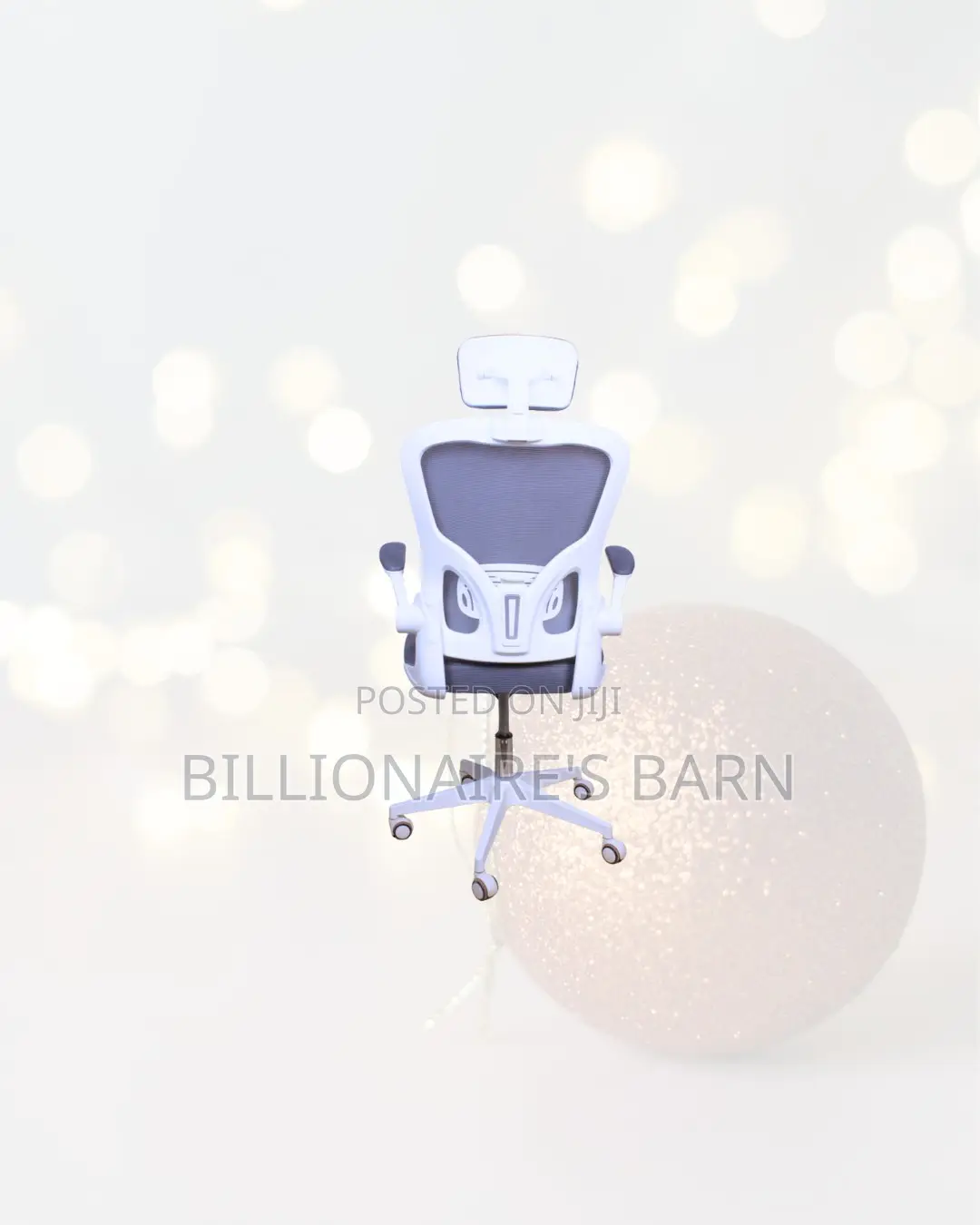 Heavy Duty Ergonomic Chair Flip Up Arms Adjustable Headrest Ready