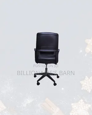 Black Ergonomic Mesh Office Chair Mid Back Lumbar Support Direct
