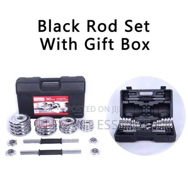30kg Adjustable Chrome Dumbbells With a Gift Box