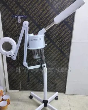 Hot Facial Steamer With Magnifying Lamp 2-in-1 Salon Tool