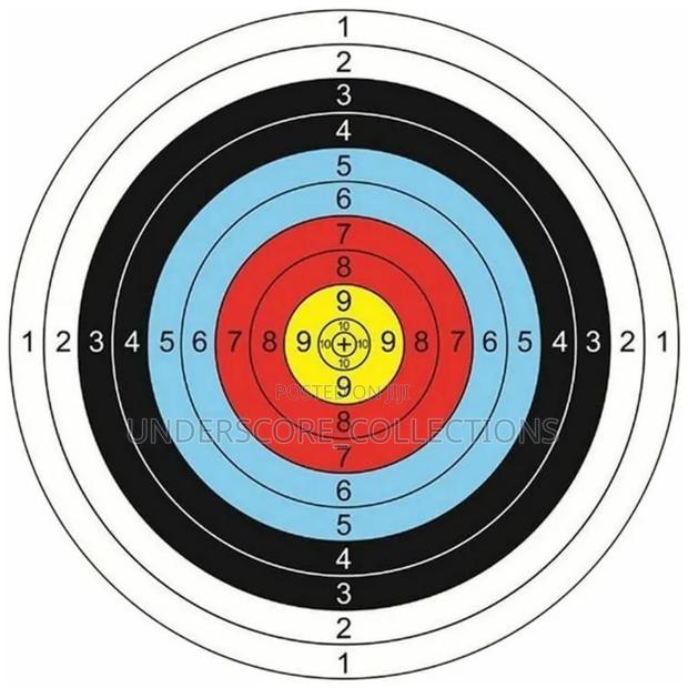 40cm Standard Target Archery Paper Half/Full - thumbnail 2
