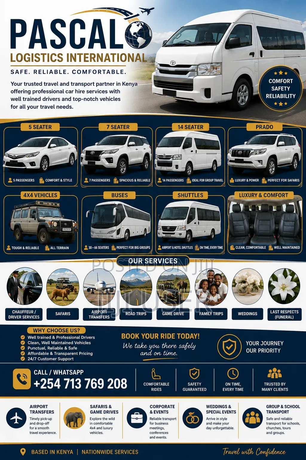 Reliable Car Hire & Chauffeur Services In Kenya