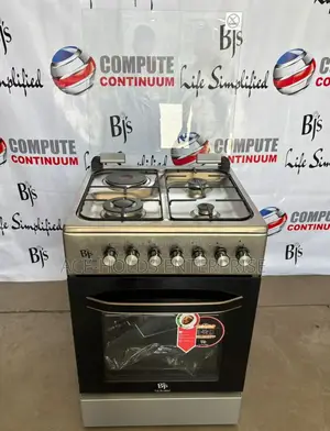 BJS Epic Inox Series Silver – 60×60 Gas Cooker Electric Oven
