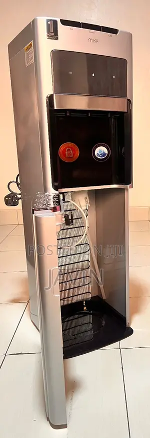 Mika Water Dispenser, Floor Standing Bottom Load, Silver