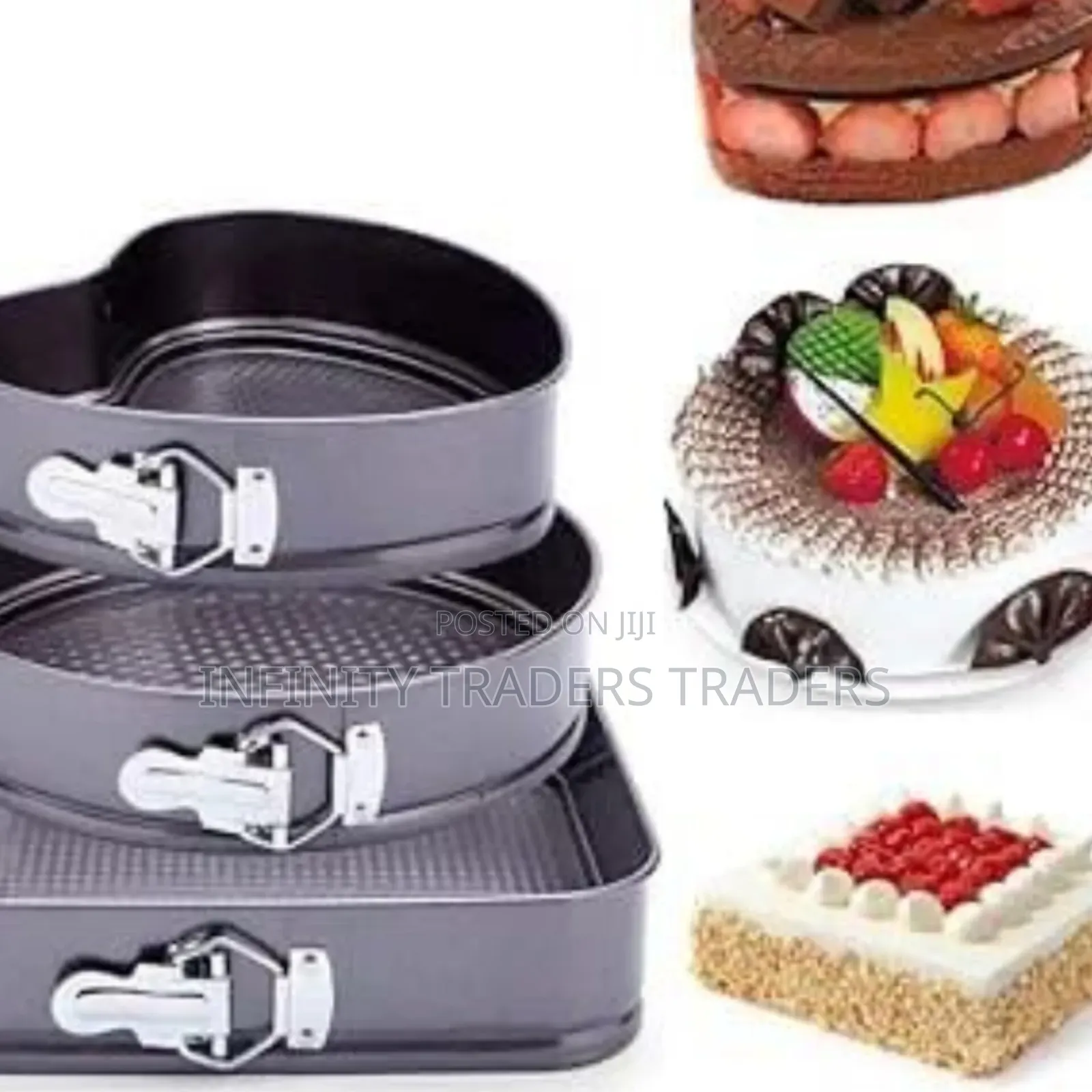 3 Shapes Baking Tins Set