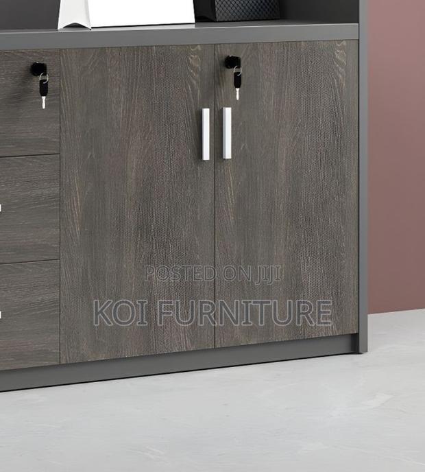 Office Cabinet; Executive Filing Credenza Cabinet With 3 Doors - thumbnail 6
