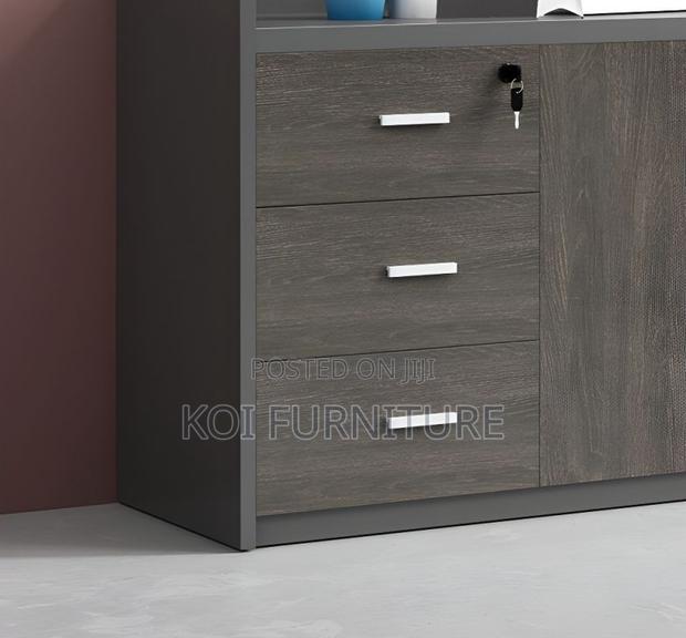 Office Cabinet; Executive Filing Credenza Cabinet With 3 Doors - thumbnail 7