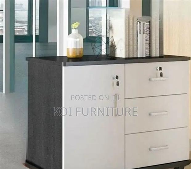 Office Cabinet; Executive Filing Credenza Cabinet With 3 Doors - thumbnail 8