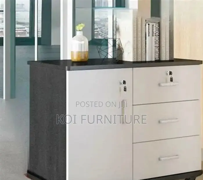 Office Cabinet; Executive Filing Credenza Cabinet With 3 Doors