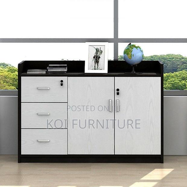 Office Cabinet; Executive Filing Credenza Cabinet With 3 Doors - thumbnail 11