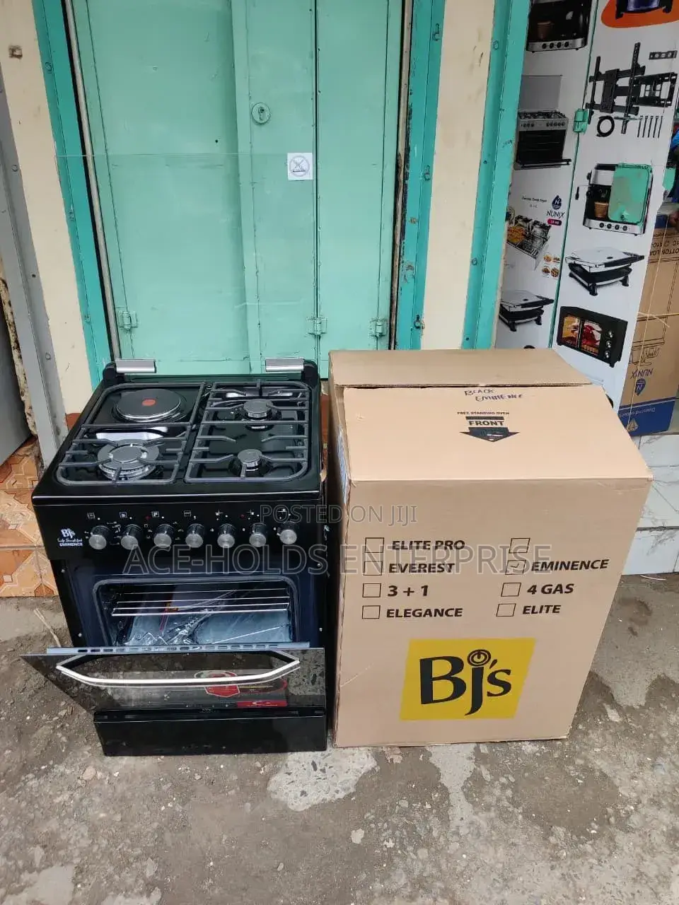 BJS 3g, 1e Standing Cooker (Eminence Black) 60*60 - Premium