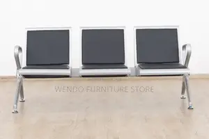 Office Bench : 3-Link Padded Heavy-Duty Waiting Bench