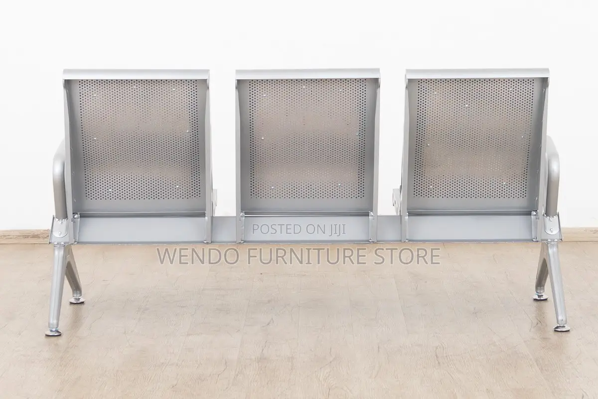 Office Bench : 3-Link Padded Heavy-Duty Waiting Bench