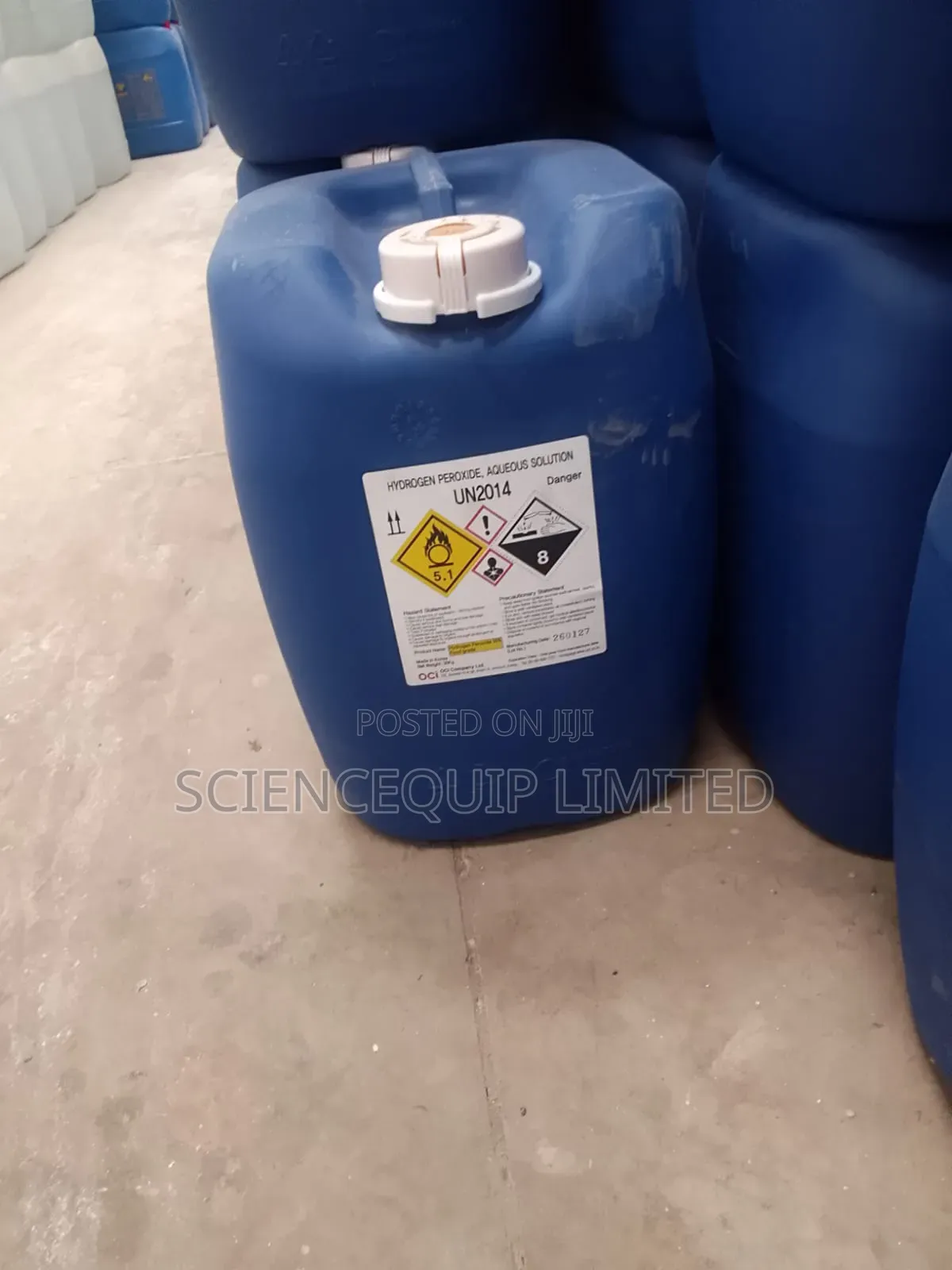Hydrogen Peroxide 50% 35kgs High Quality