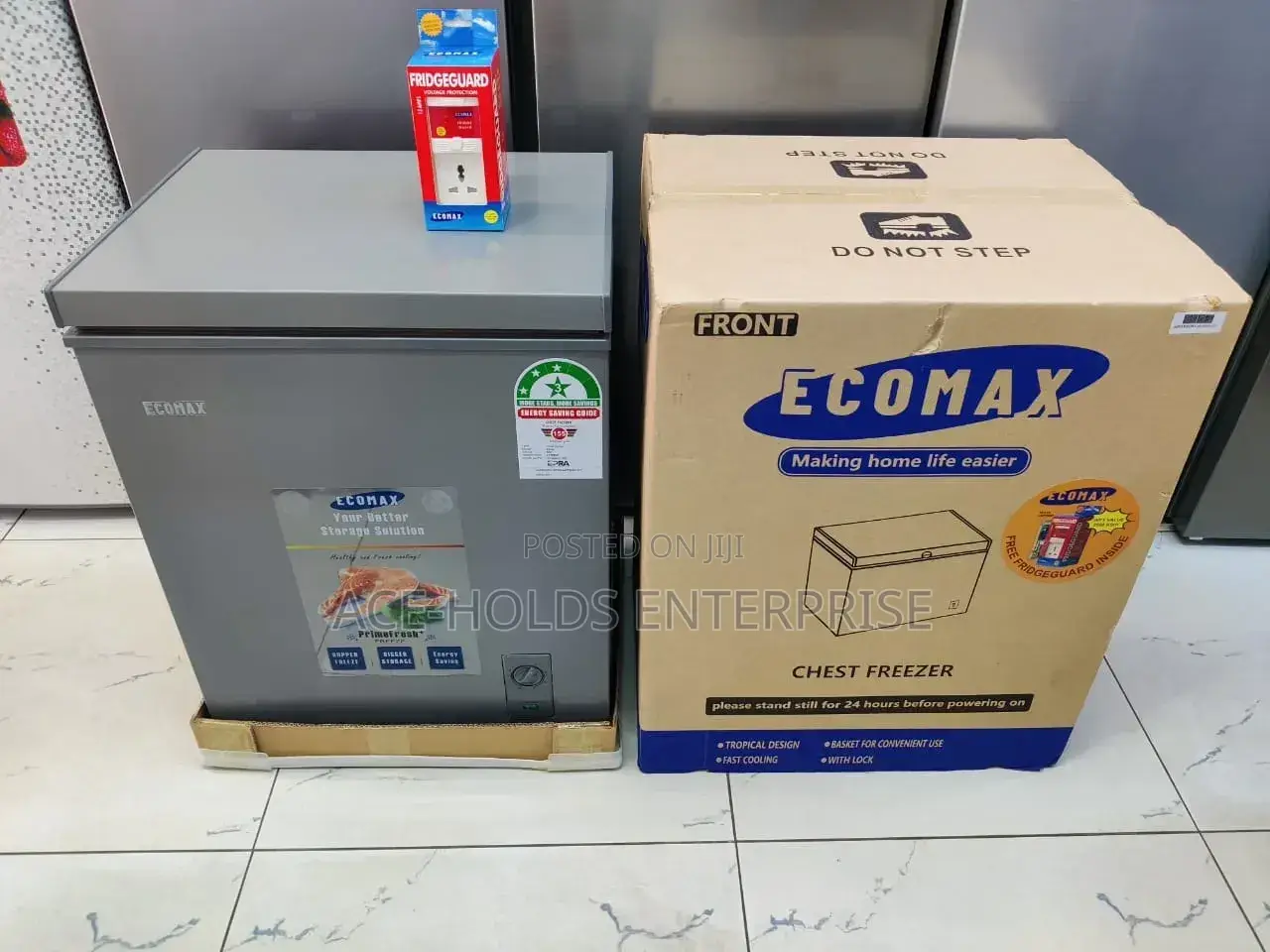 Ecomax Chest Freezer - 60 Litres Plus Fridge Guard