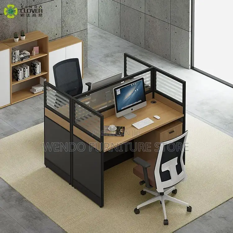Office Desk : B67 2-Way Straight Modular Office Workstation