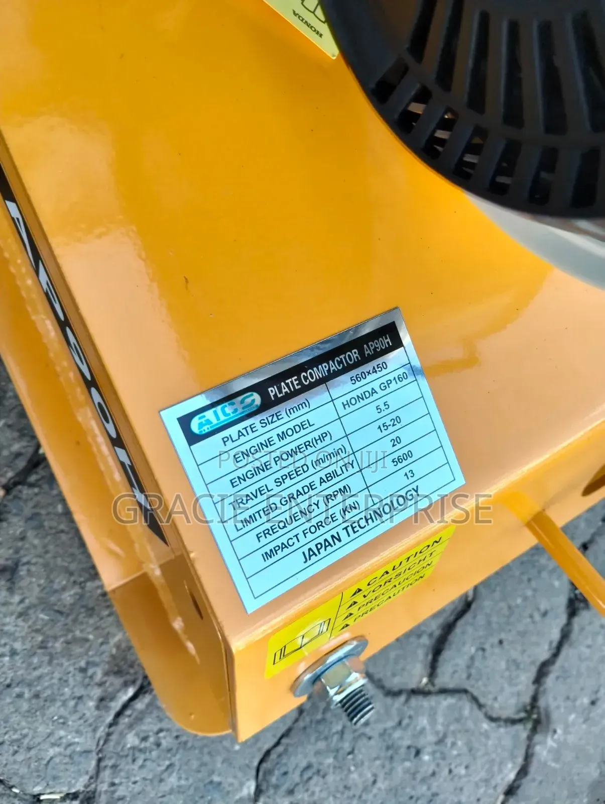 Aico Japan Honda Engine Plate Compactor