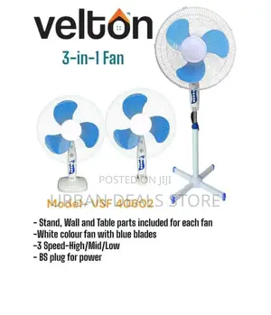 Velton 3 in 1 Standing Fan 16"