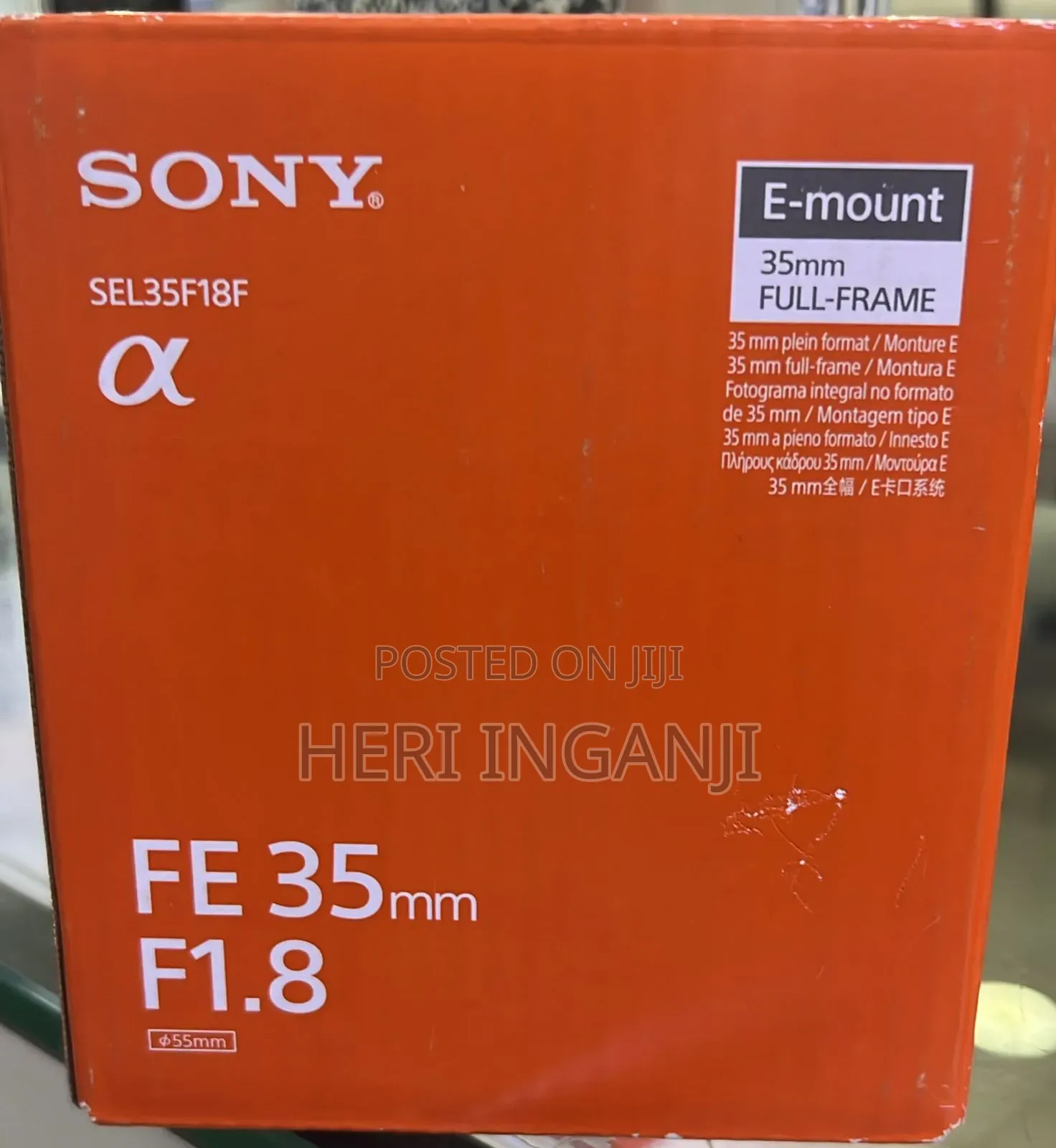 Sony 35mm E Mount F1.8mm