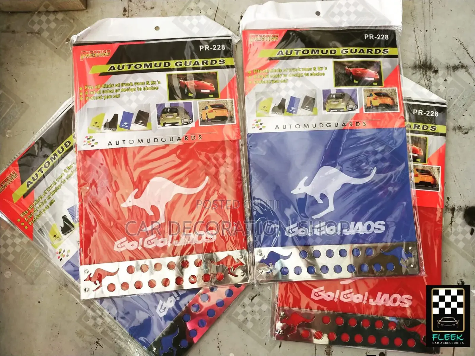 4pcs Jaos Kangaroo Mudflaps Durable ,Weather Resistant Plastic