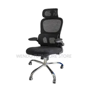 Office Chair : Black Ergonomic Mesh High-Back Office Chair
