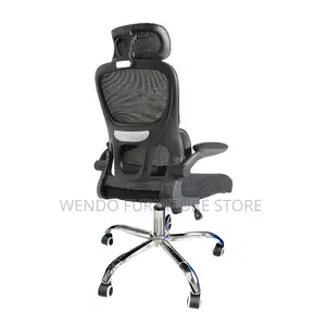 Office Chair : Black Ergonomic Mesh High-Back Office Chair