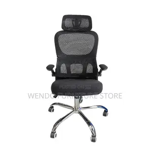 Office Chair : Black Ergonomic Mesh High-Back Office Chair