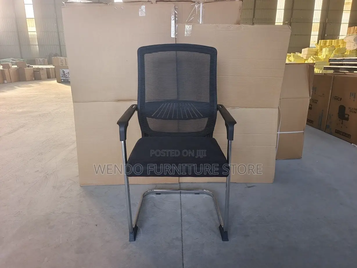 Office Chair : V12 Modern Cantilever Mesh Visitor’S Office Chair